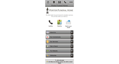 Desktop Screenshot of porterfuneralhome.mobi