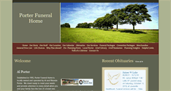Desktop Screenshot of porterfuneralhome.net